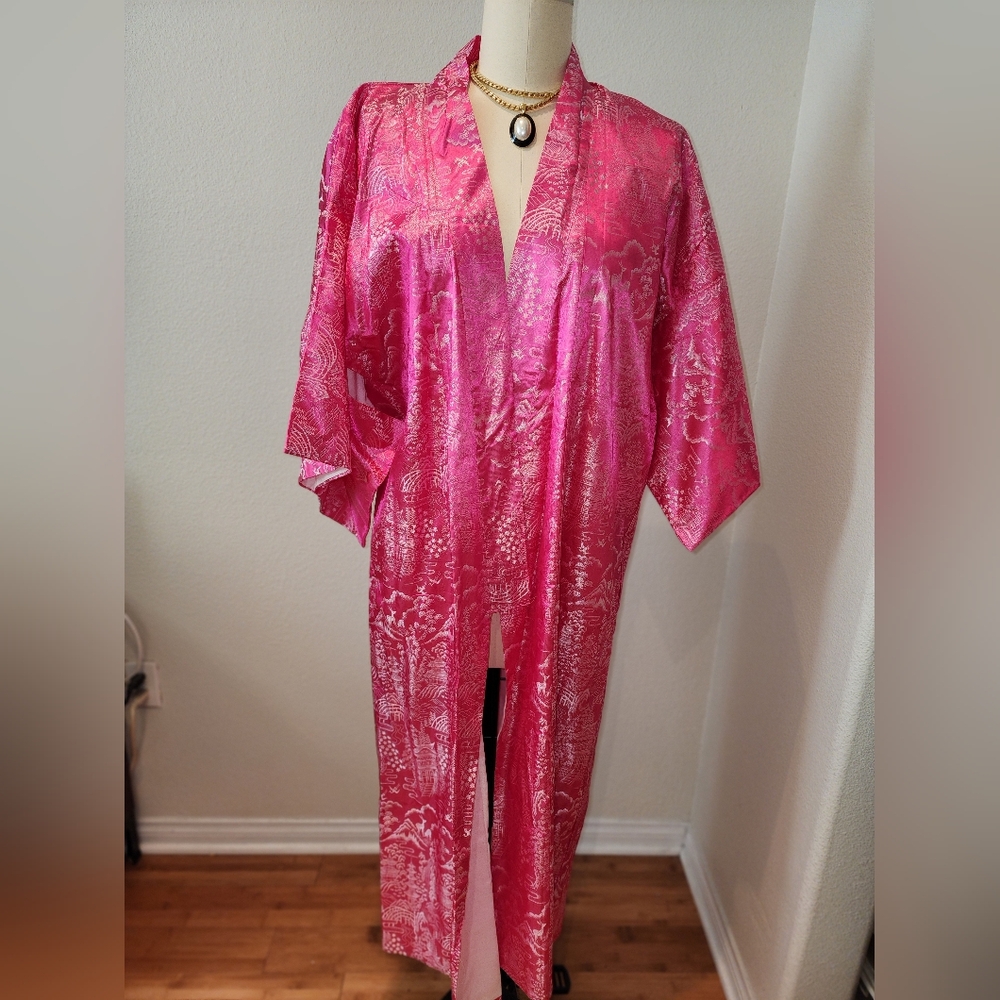 Kimono Pink/White Size S/M